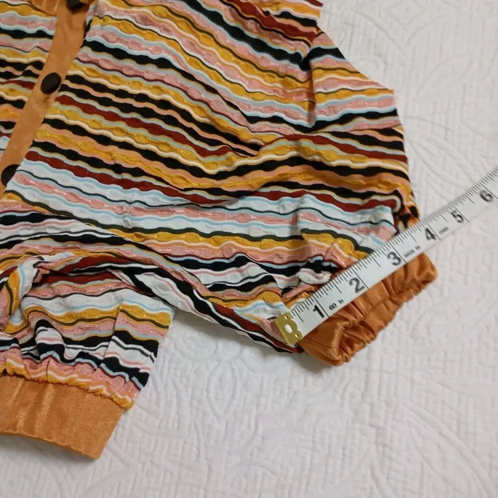 Azulu Colombia Women Blouse Bare Shoulders Balloon Sleeve Pullover Size S Womens - Picture 16 of 16